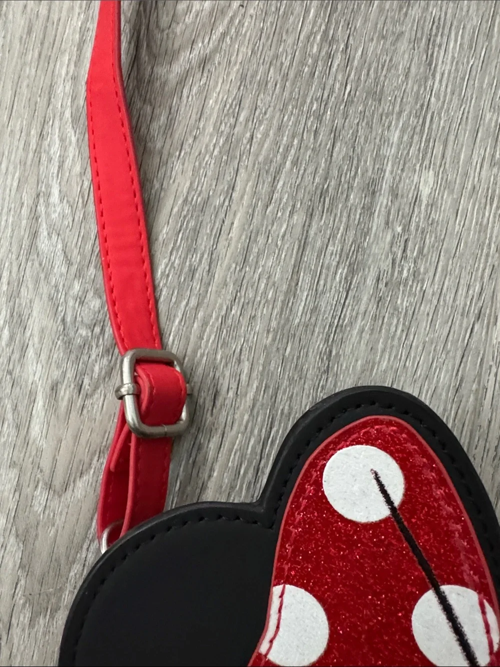 EUC Disney Minnie Mouse Kids Crossbody Bag - Red & Black